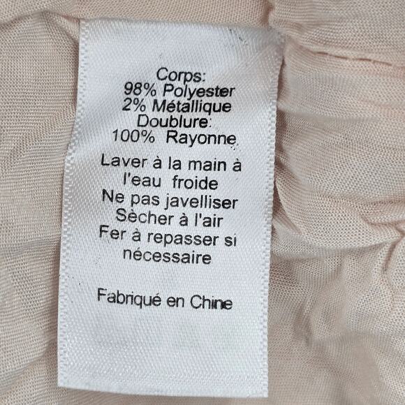 Lush Cream Long Sleeve Flare Ruffle Cutout Tie Cottage Fairy Dress Small - Picture 8 of 8